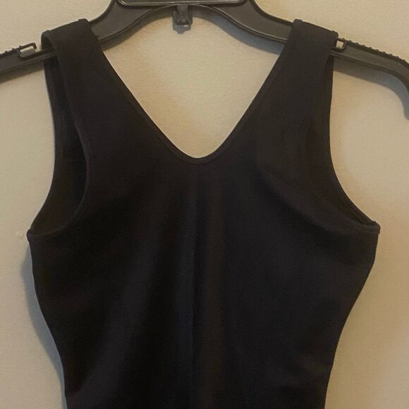Maidenform Women's Plunge Front Shapewear Tank Black Sz Large - Picture 3 of 5